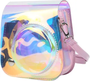 EBTOOLS Camera Storage Case, Mini Cute PVC Transparent Sling Bag, Suitable for Fujifilm Mini 11/9/8 Camera
