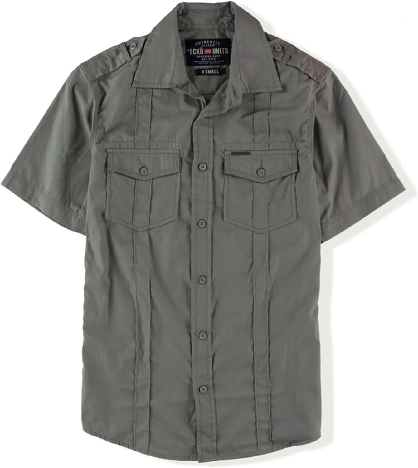 Ecko Unltd. Mens Roberts Ss Woven Button Up Shirt