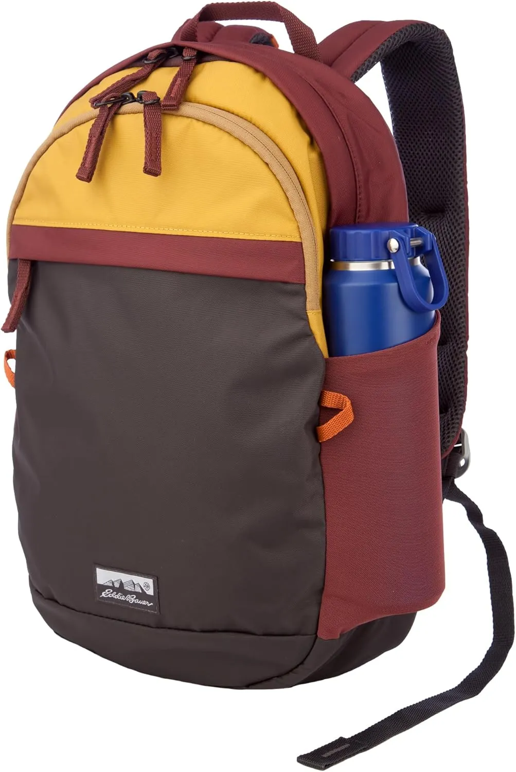 Eddie Bauer Venture Backpack with Organization Compartments and Hydration/Laptop Compatible Sleeve, Redwood/Antique Gold, 20L