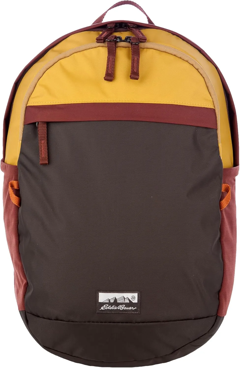 Eddie Bauer Venture Backpack with Organization Compartments and Hydration/Laptop Compatible Sleeve, Redwood/Antique Gold, 20L