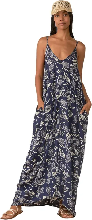 Elan Womens Double V Sheer Maxi Dress