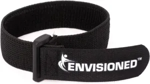 Elastic Reusable Cinch Straps 1"x20" - 10 Pack Hook and Loop - Plus 2 Free Bonus Reusable Cable Ties