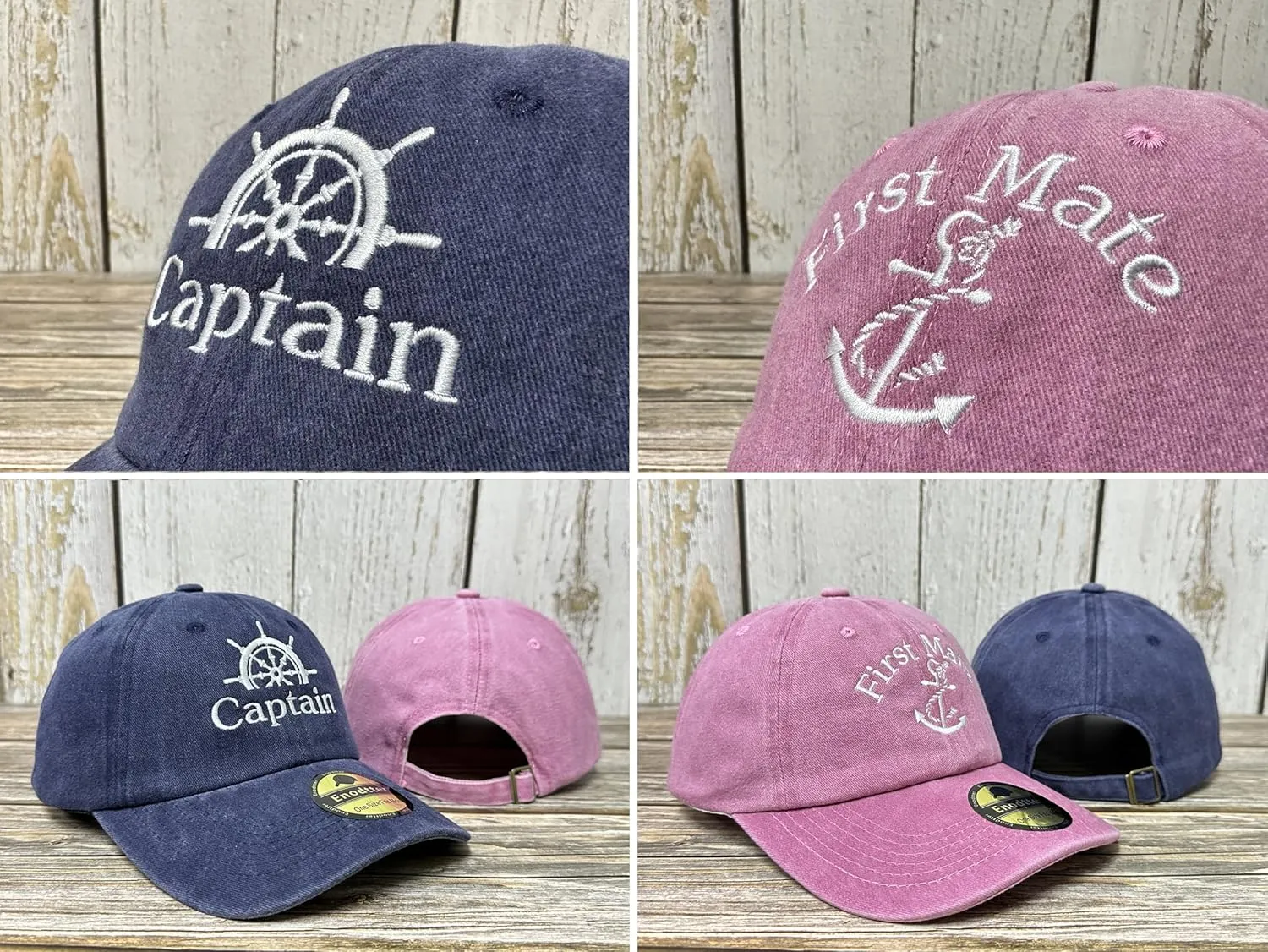 Embroidered Captain & First Mate Hats