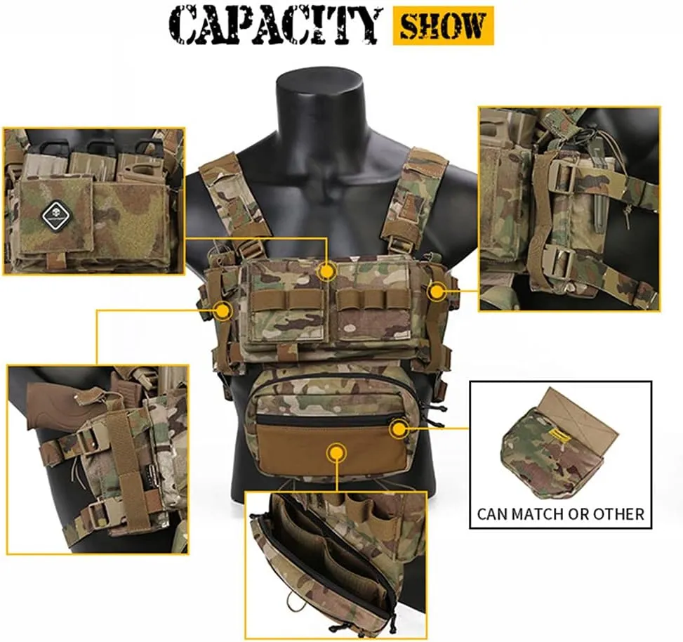 emersongear tac Micro Fight Chissis MK3 Modular Vest for Airsoft Paintball Cosplay