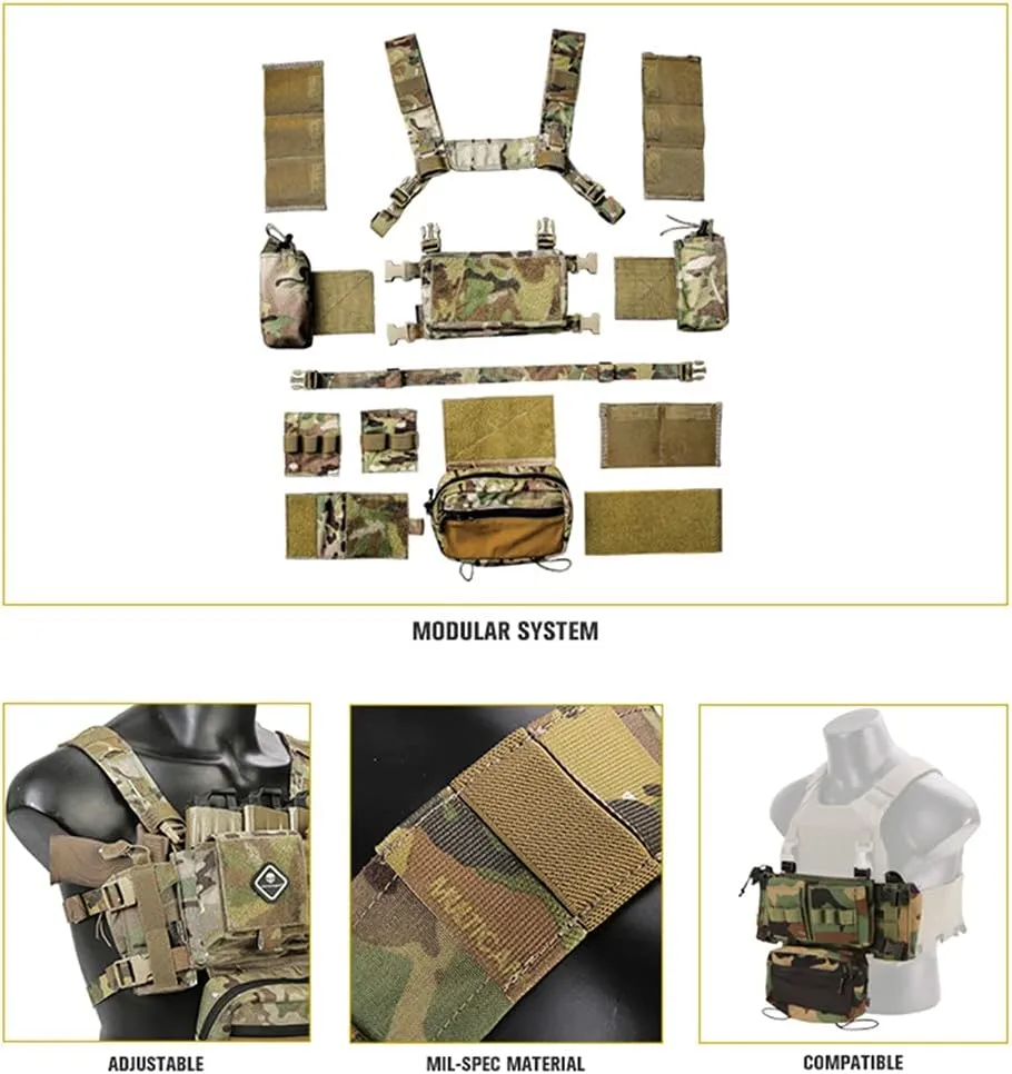 emersongear tac Micro Fight Chissis MK3 Modular Vest for Airsoft Paintball Cosplay