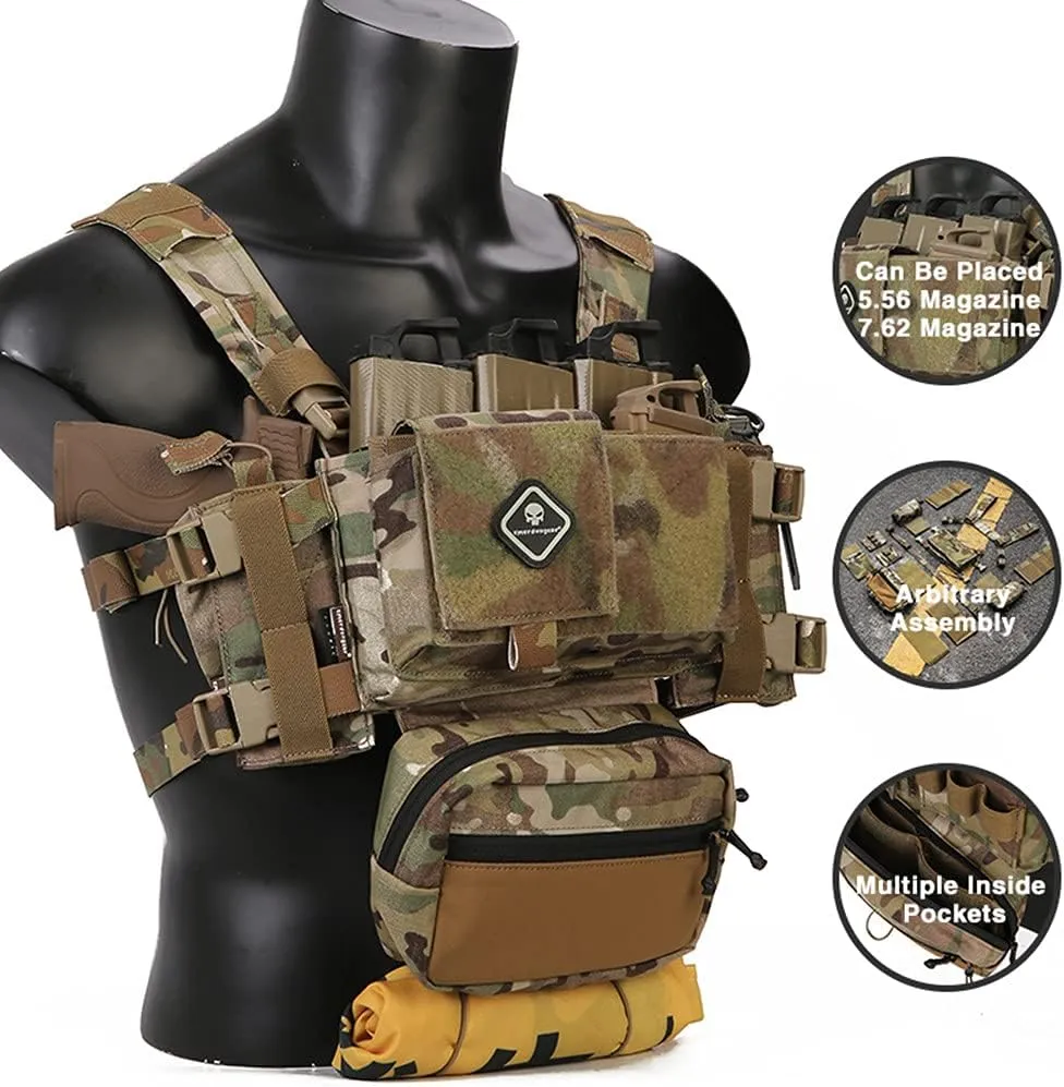 emersongear tac Micro Fight Chissis MK3 Modular Vest for Airsoft Paintball Cosplay