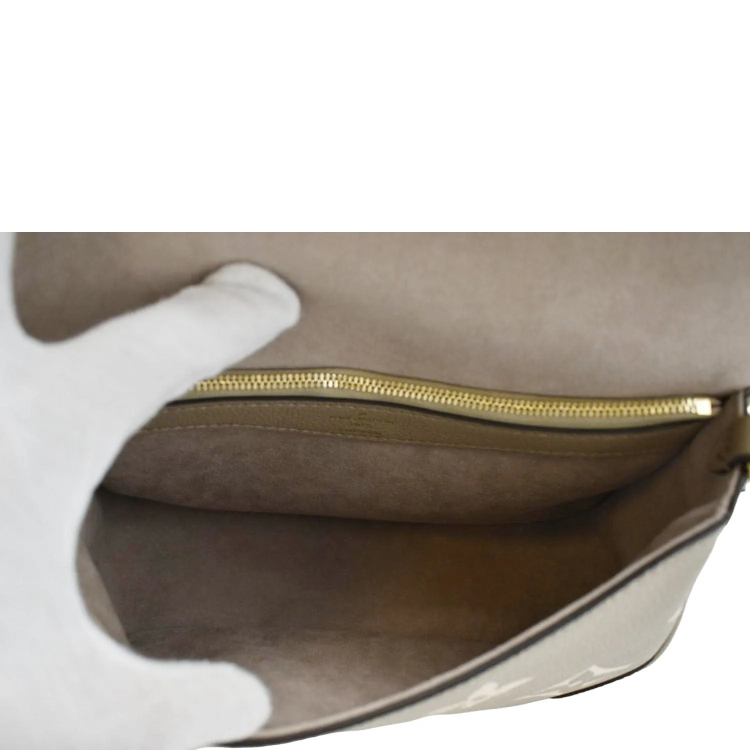 Empreinte LOUIS VUITTON Shoulder Monogram Bag Friendly assistance Bicolor Money-saving Leather Diane