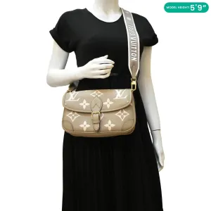 Empreinte LOUIS VUITTON Shoulder Monogram Bag Friendly assistance Bicolor Money-saving Leather Diane