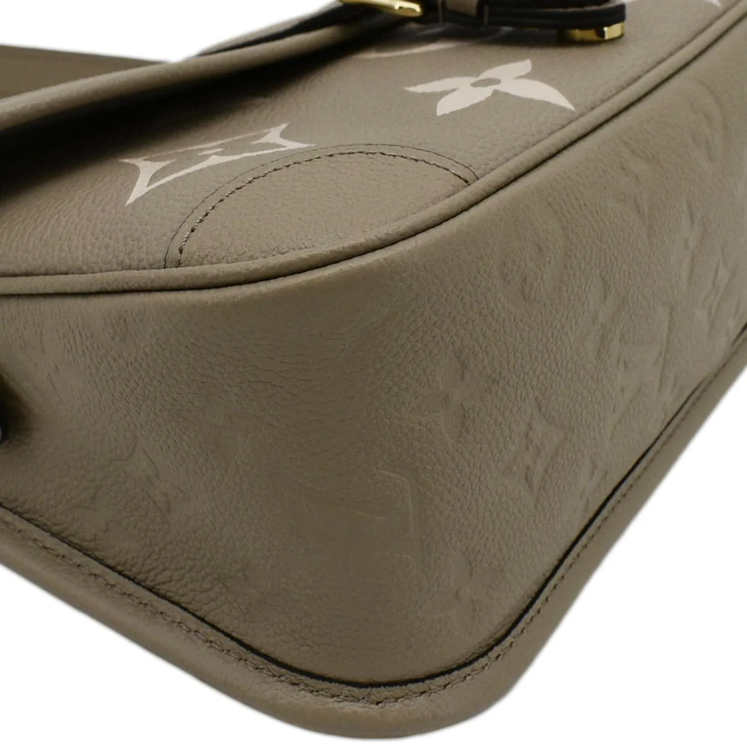 Empreinte LOUIS VUITTON Shoulder Monogram Bag Friendly assistance Bicolor Money-saving Leather Diane