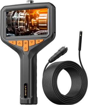 Endoscope Camera with Light, 16.5ft Cable Handheld Digital Borescope with 4.3'' IPS Screen, 1080P Lens with Adjustable LED Lights, IP67 Waterproof Scope for Inspection