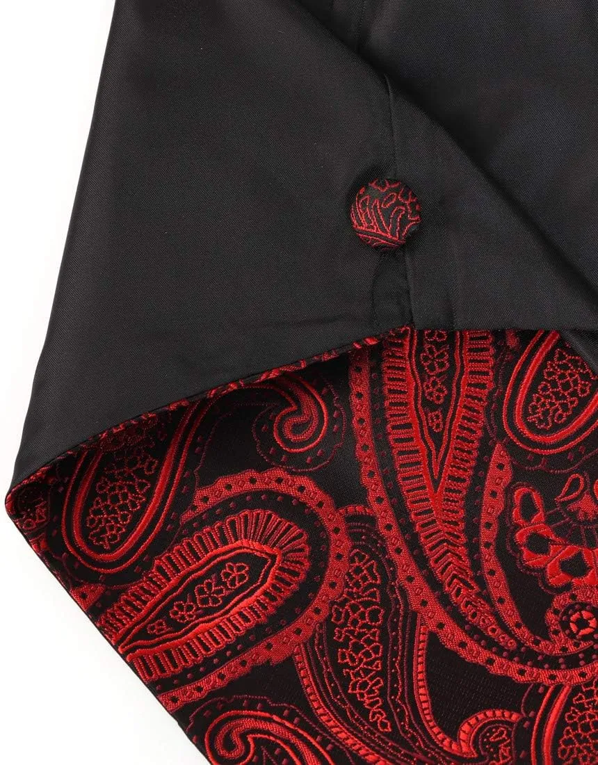 Epoint EGC1B01-03 Multi Mens Paisley Waistcoat Woven Microfiber S-5XL Vest