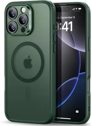 ESR for iPhone 16 Pro Case, Translucent Matte Case, Compatible with MagSafe, Military-Grade Protection, Classic Series,Frosted Green