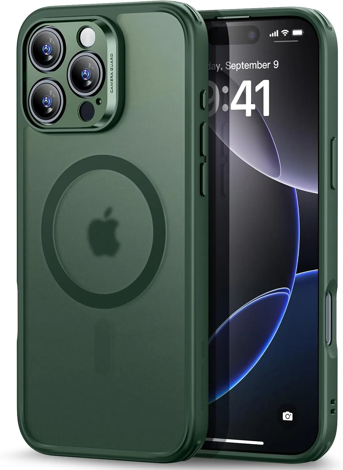 ESR for iPhone 16 Pro Case, Translucent Matte Case, Compatible with MagSafe, Military-Grade Protection, Classic Series,Frosted Green