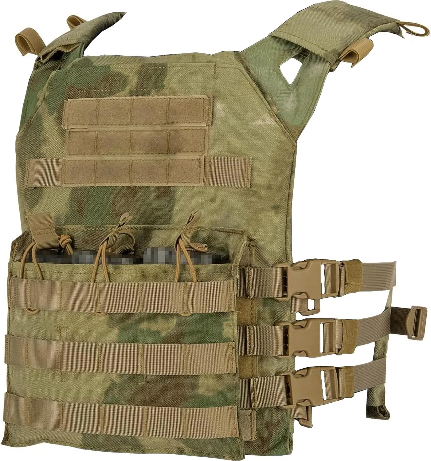 Evike Airsoft - Matrix Level-1 Tactical Vest with Integrated Mag Pouches (Color: Arid Foliage)