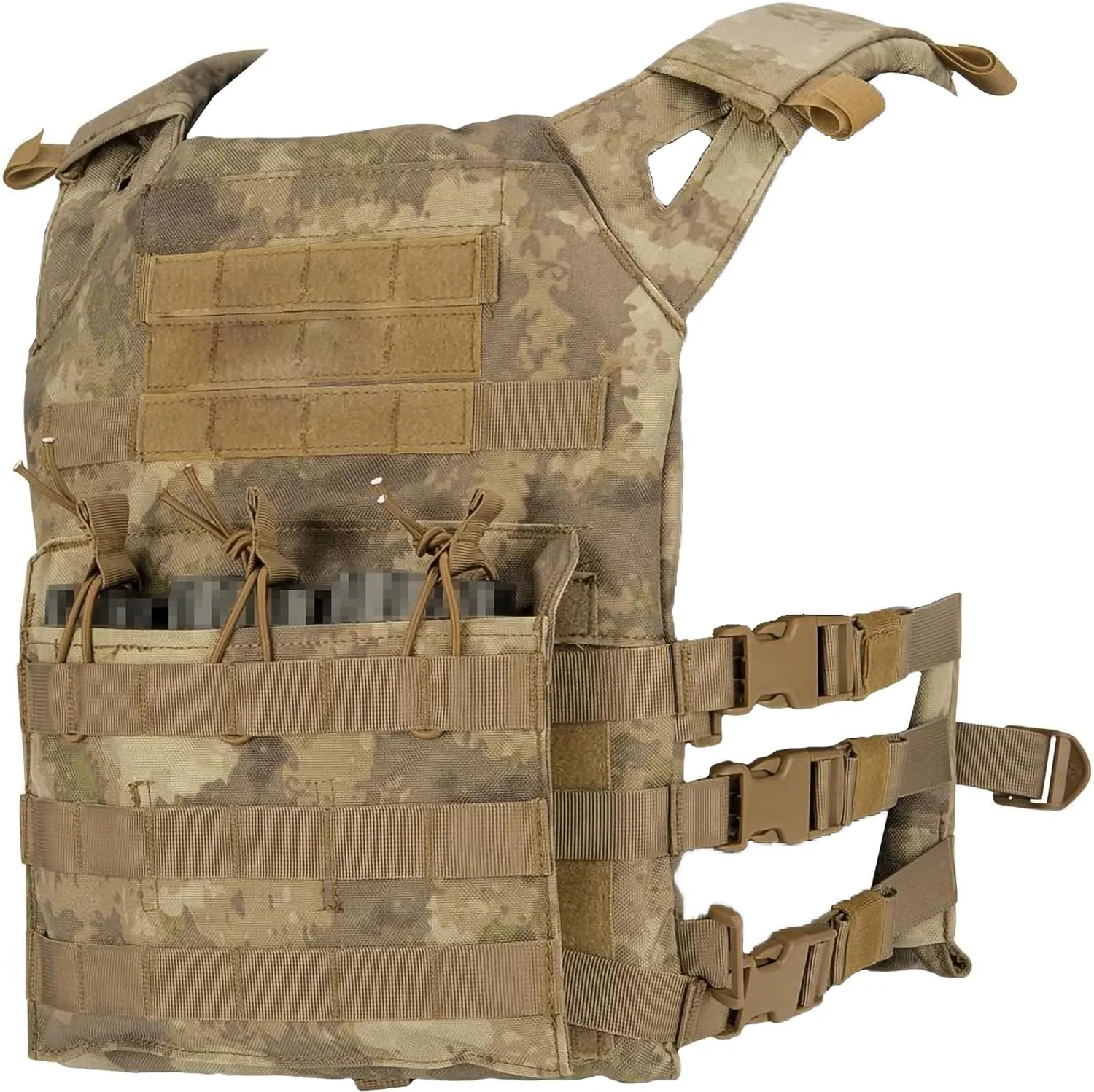 Evike Airsoft - Matrix Level-1 Tactical Vest with Integrated Mag Pouches (Color: Arid)
