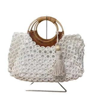 Eyelet Woven Bag