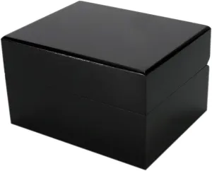 Fashion Black Single Slot Wooden Watch Case Paint Box Travel Jewelry Gift Storage Showcase Display Box