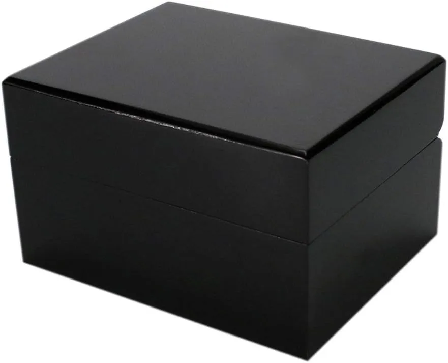 Fashion Black Single Slot Wooden Watch Case Paint Box Travel Jewelry Gift Storage Showcase Display Box