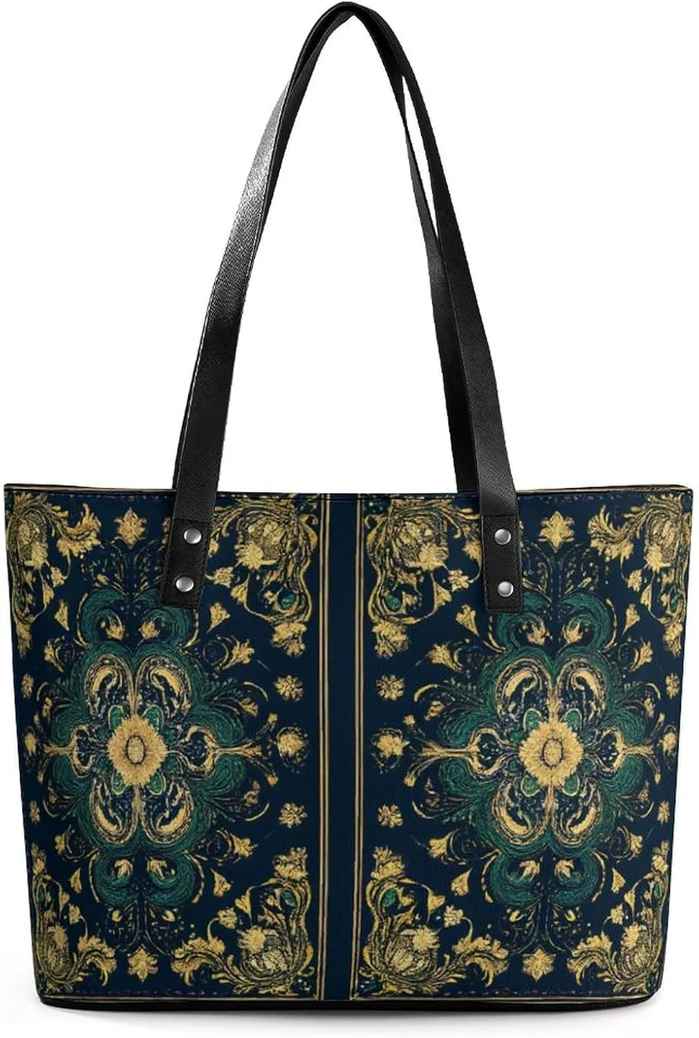Fashion Leather Tote Bag Travel Work Daily Essentials Handbag Unisex Handbag