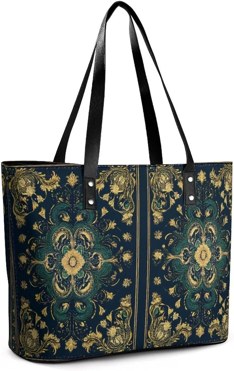 Fashion Leather Tote Bag Travel Work Daily Essentials Handbag Unisex Handbag