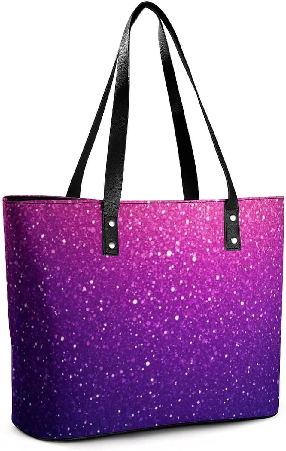 Fashion Leather Tote Bag Travel Work Daily Essentials Handbag Unisex Handbag