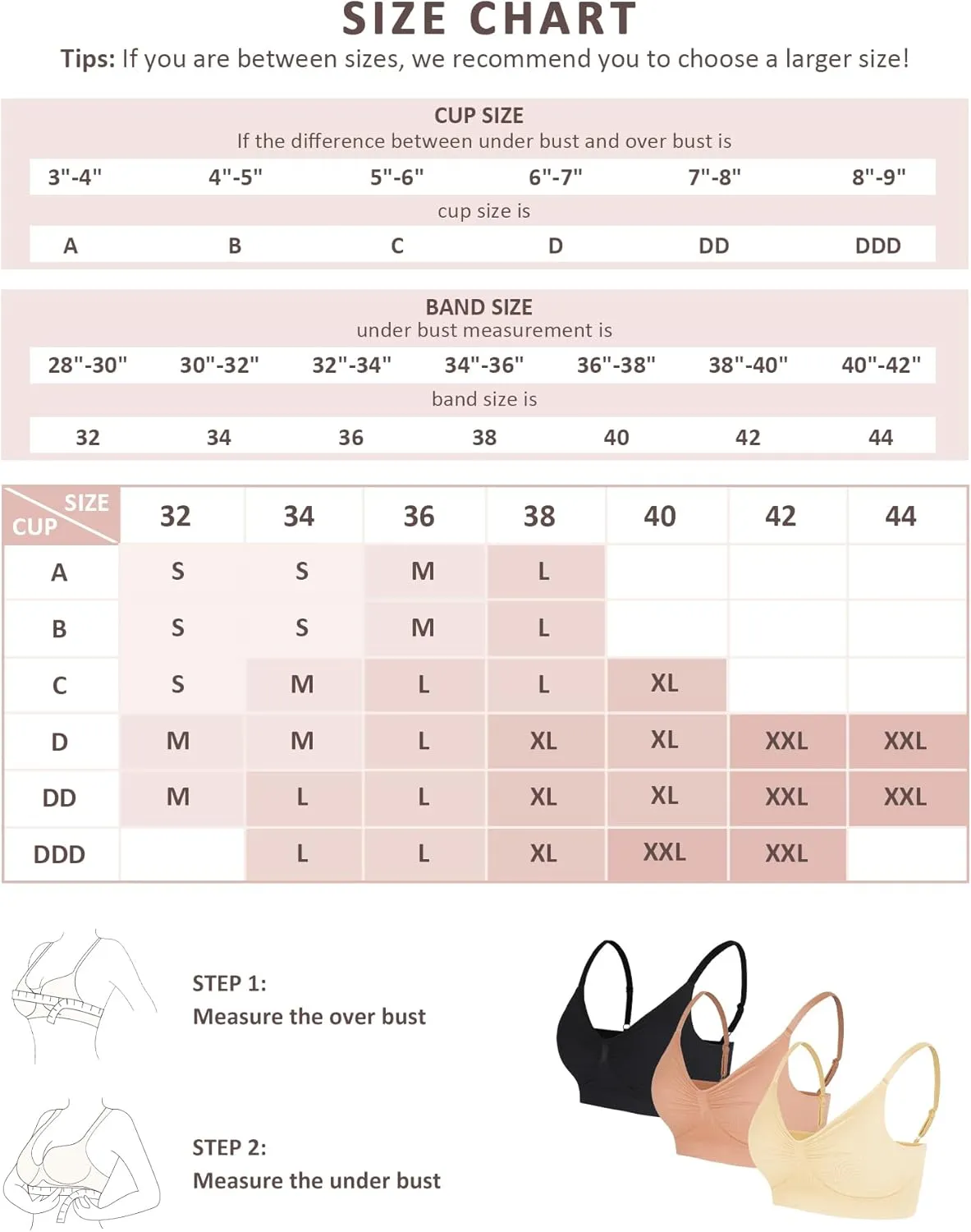 FeelinGirl Bralettes for Women with Support Comfortable Bras No Underwire Seamless Everyday Bras