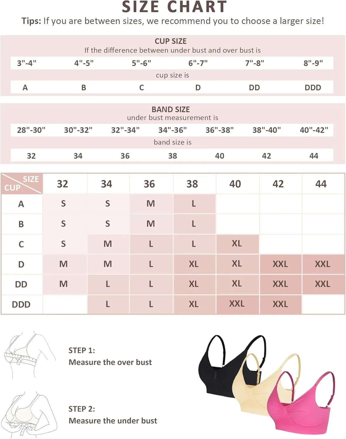 FeelinGirl Bralettes for Women with Support Comfortable Bras No Underwire Seamless Everyday Bras