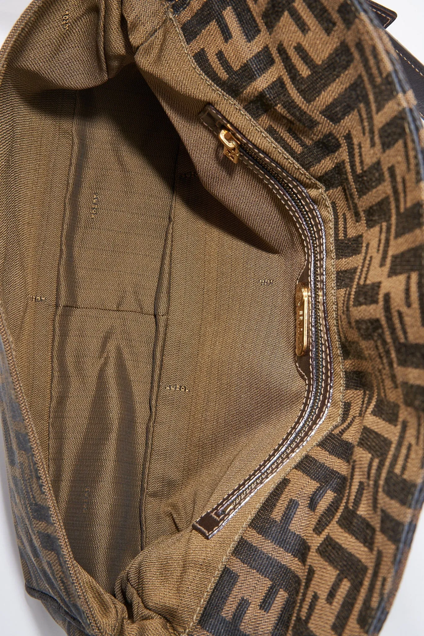 Fendi Vintage Zucca Shoulder Bag - Brown