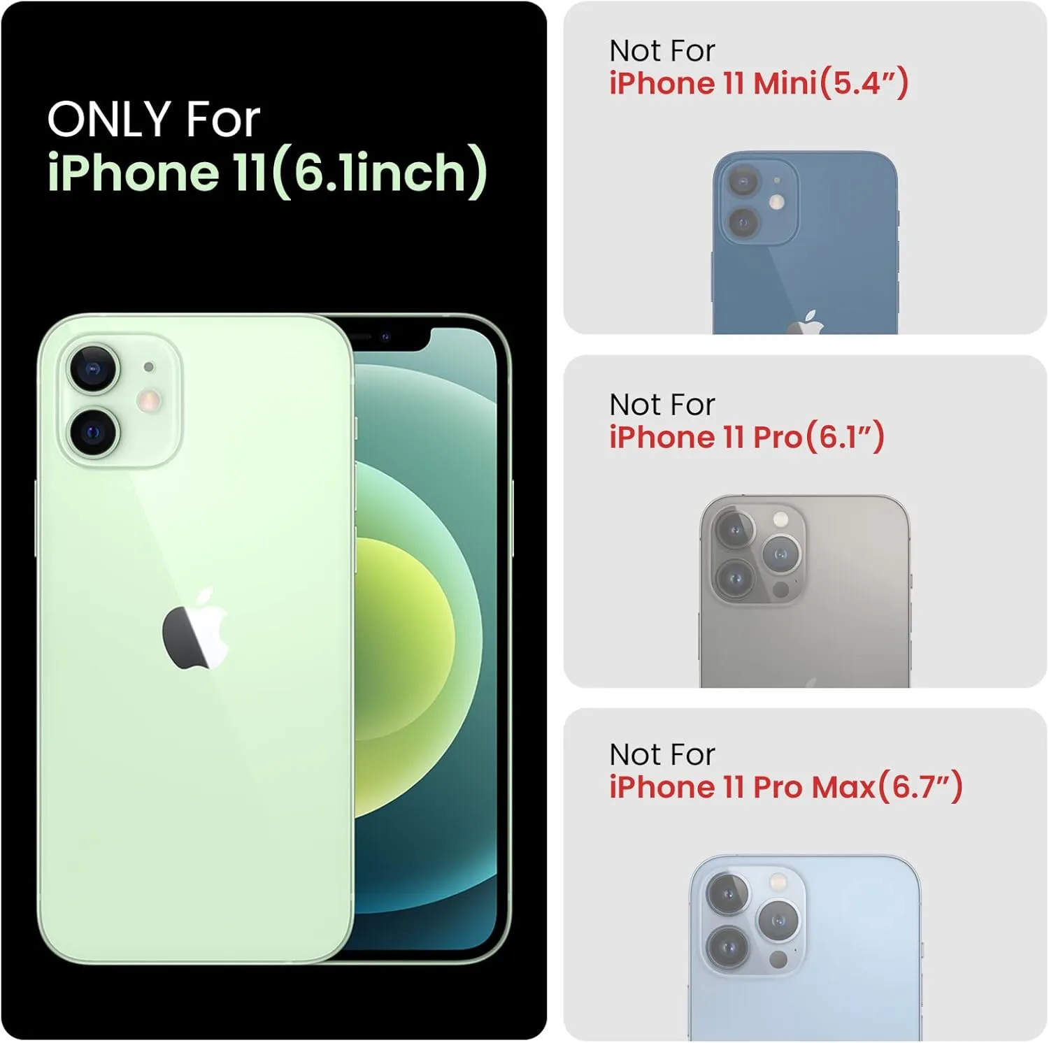 FireNova Designed for iPhone 11 Case, [Straight Edge] Upgraded [Camera Protecion] Silicone Phone Case with Soft Anti-Scratch Microfiber Lining, 6.1 inch, Alpine Green