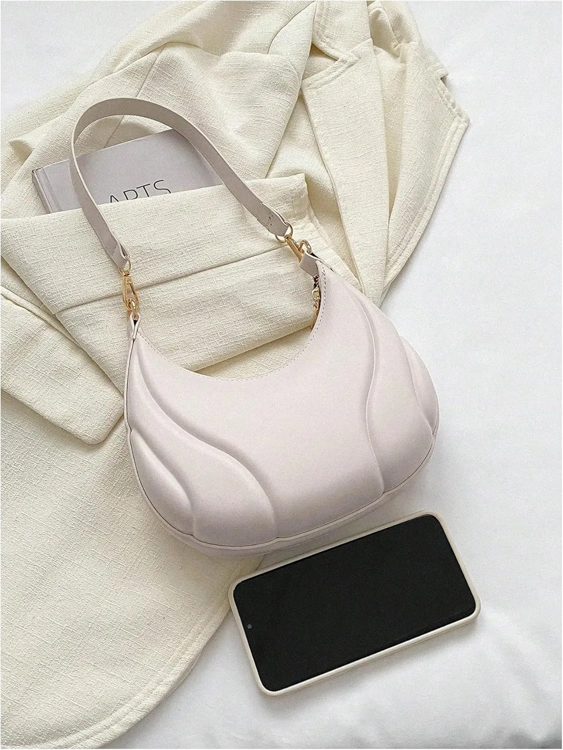 Floerns Women's Crescent Hobo Handbag Zipper Underarm Purse Shoulder Bag