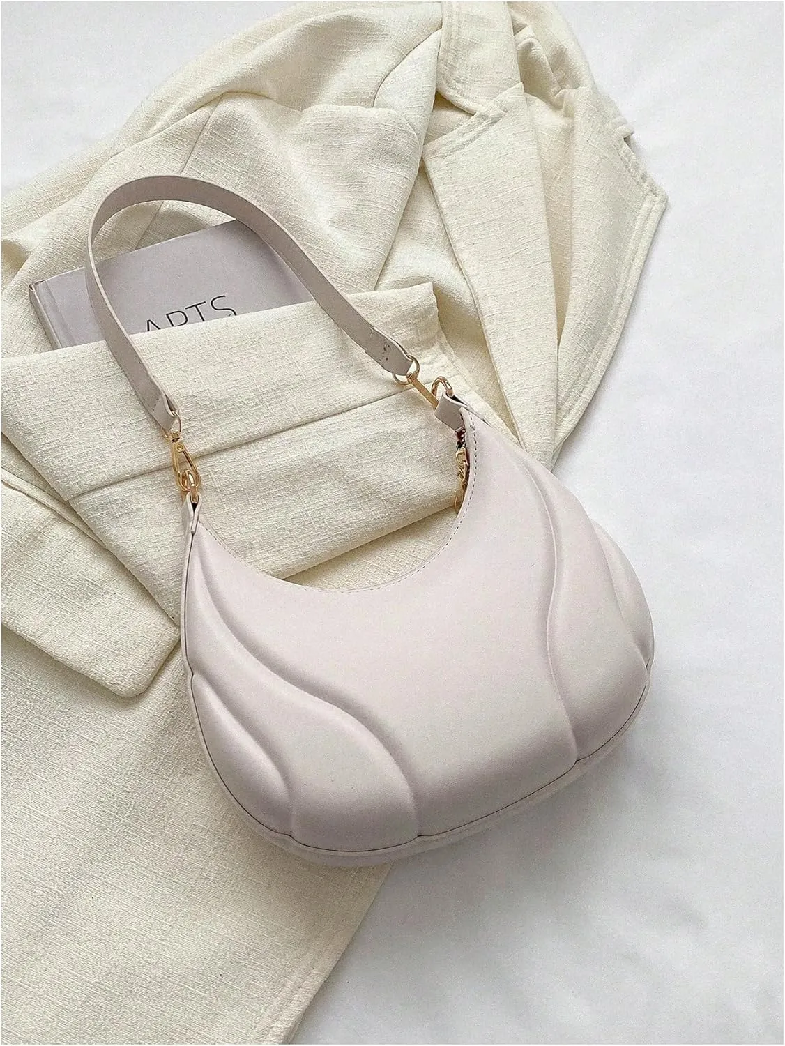 Floerns Women's Crescent Hobo Handbag Zipper Underarm Purse Shoulder Bag