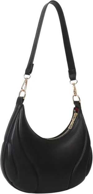 Floerns Women's Crescent Hobo Handbag Zipper Underarm Purse Shoulder Bag