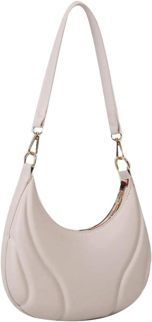 Floerns Women's Crescent Hobo Handbag Zipper Underarm Purse Shoulder Bag
