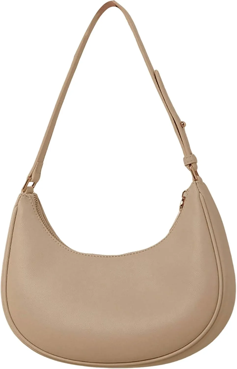 Floerns Women's Leather Crescent Handbag Underarm Purse Small Hobo Shoulder Bag