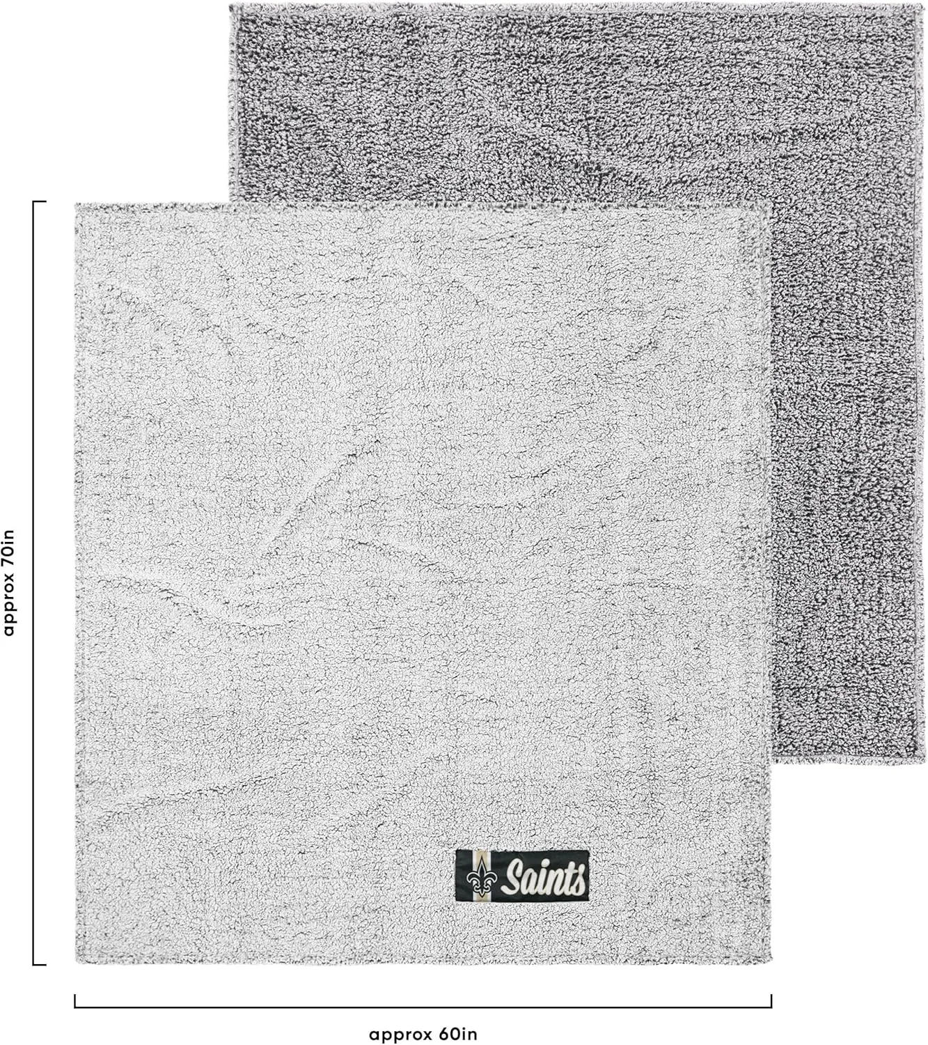 FOCO NFL Team Color Big Logo Cloud Sherpa Blanket 60" x 70"
