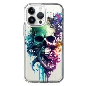 For Apple iPhone 14 Pro Max Fantasy Octopus Tentacles Skull Design Hybrid Protective Phone Case Cover