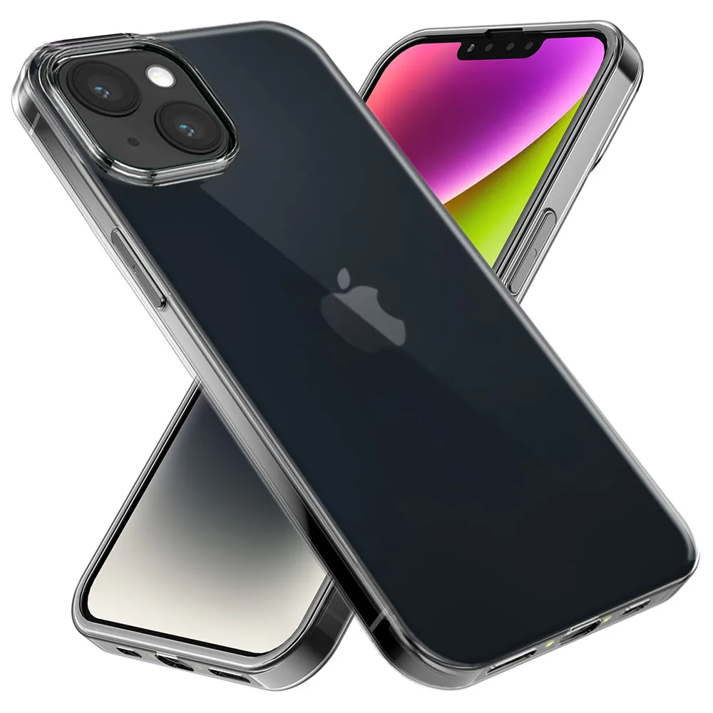 For Apple iPhone 15 Pro Max Clear Shockproof Heavy Duty Double Layer Dual Hybrid Protective Phone Case Cover