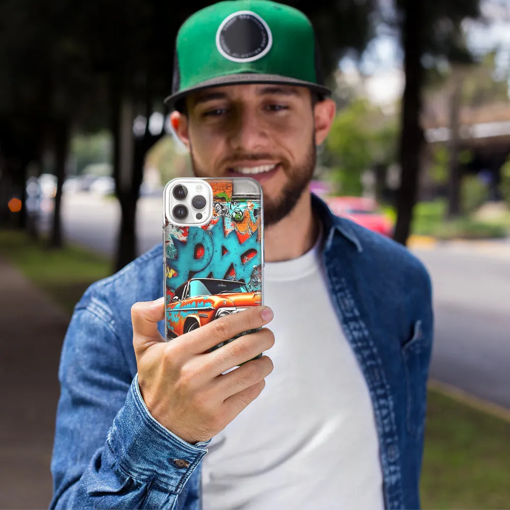 For Apple iPhone 15 Pro Max Lowrider Painting Graffiti Art Design Hybrid Protective Phone Case Cover