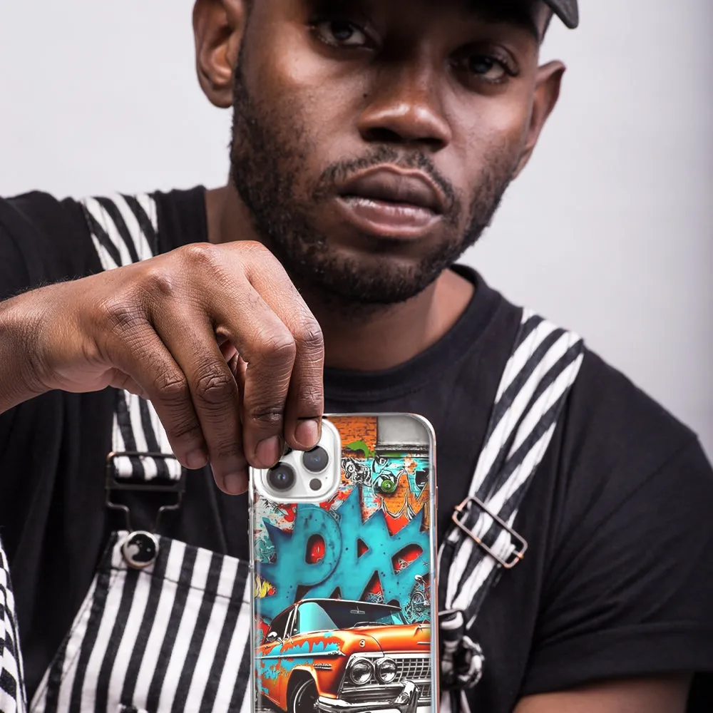 For Apple iPhone 15 Pro Max Lowrider Painting Graffiti Art Design Hybrid Protective Phone Case Cover