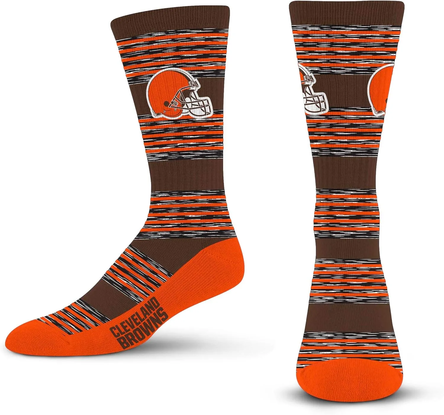 For Bare Feet Men's RMC Multi Stripe Crew Sock NFL