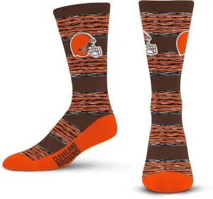 For Bare Feet Men's RMC Multi Stripe Crew Sock NFL
