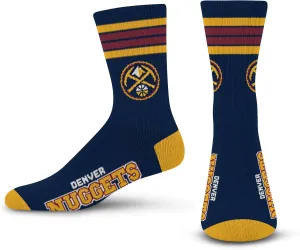 For Bare Feet NBA 4 Stripe Deuce Crew Sock Team Color