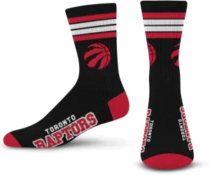 For Bare Feet NBA 4 Stripe Deuce Crew Sock Team Color