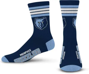 For Bare Feet NBA 4 Stripe Deuce Crew Sock Team Color
