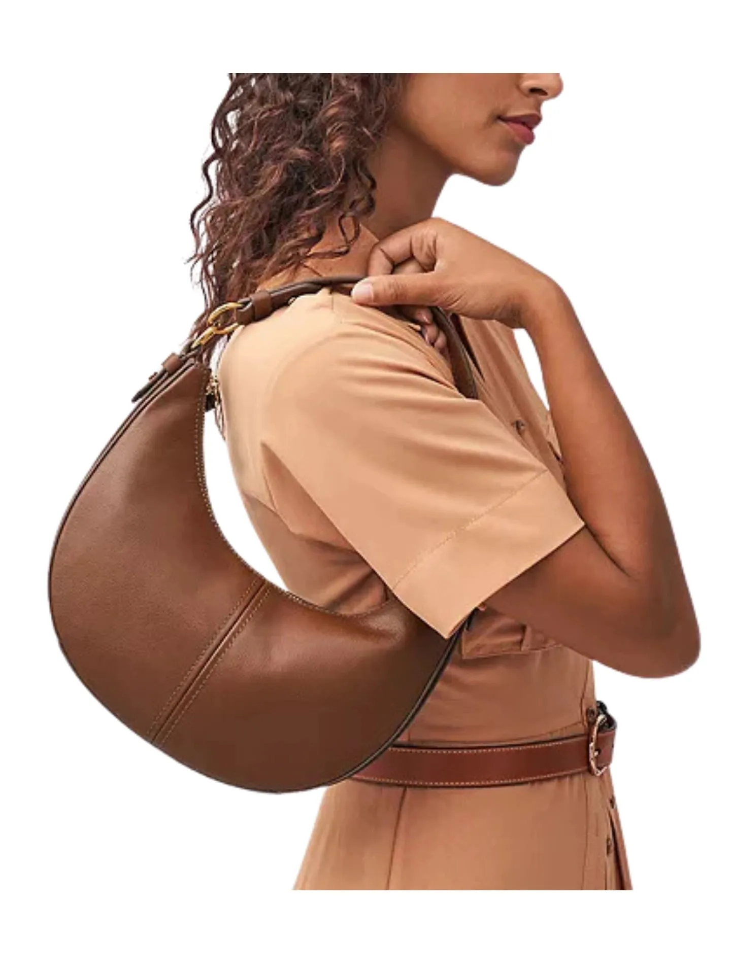 Fossil Shae Small Hobo Bag Brown