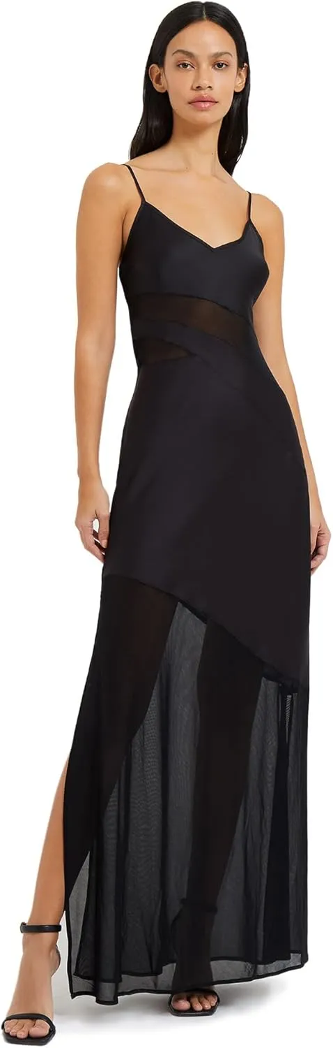 French Connection Womens Satin Strappy Slip Dress