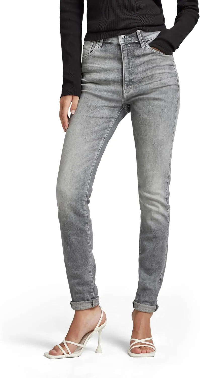 G-STAR RAW Women's Kafey Ultra High Rise Skinny Fit Jeans