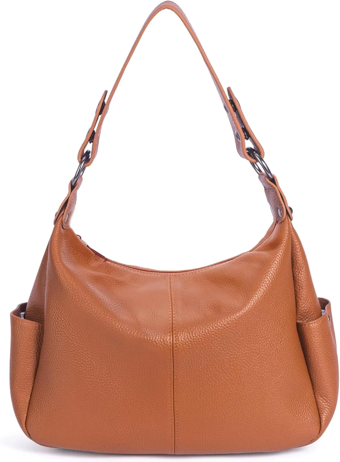 Genuine Leather Purses for Women Hobo Crossbody Bags Casual Shoulder Bag with Adjustable Straps