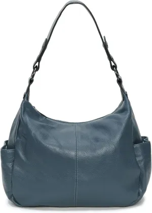 Genuine Leather Purses for Women Hobo Crossbody Bags Casual Shoulder Bag with Adjustable Straps