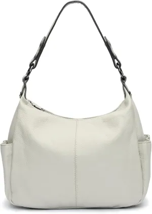 Genuine Leather Purses for Women Hobo Crossbody Bags Casual Work Shoulder Bag with Adjustable Strap